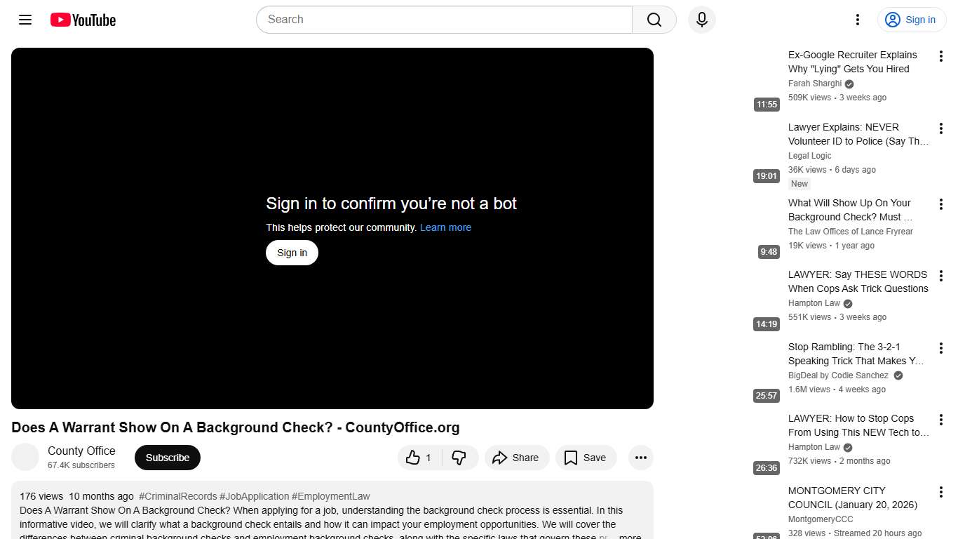 Does A Warrant Show On A Background Check? - CountyOffice.org - YouTube