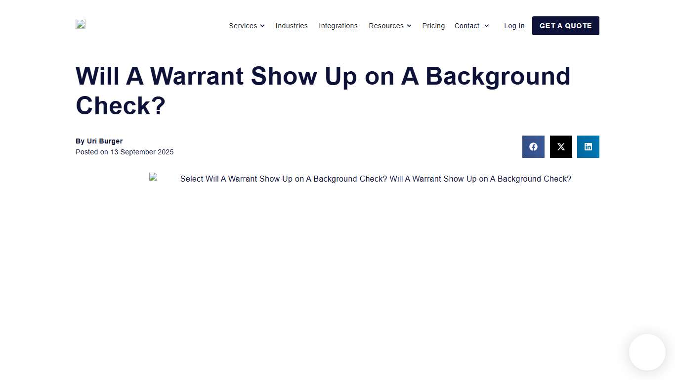 Will a Warrant Show Up on a Background Check? Find Out Now